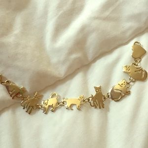 Gold Cat Bracelet